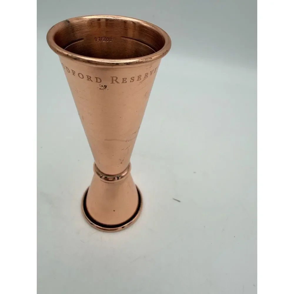 Copper Plated Cocktail Jiggers by Cocktail Kingdom.